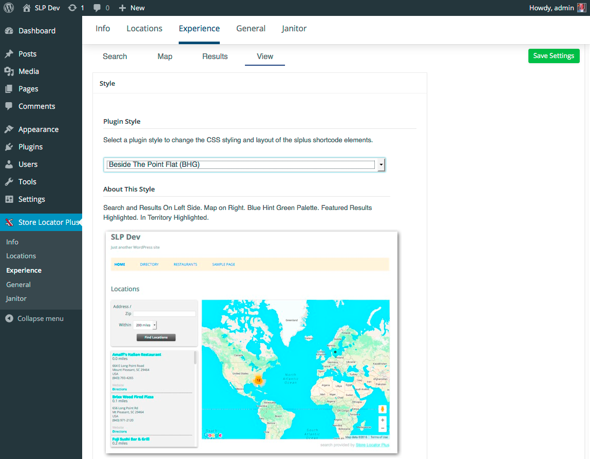 Plugin Style Selector